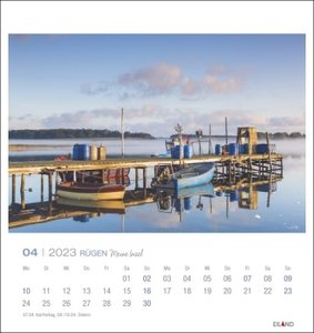 Rügen Postkartenkalender 2023. Impressionen der größten deutschen Insel in einem kleinen Kalender zum Aufstellen oder Aufhängen. Postkarten-Fotokalender für Urlaubsfeeling zu Hause.