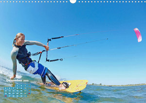 Kitesurfen: Mit Drachen am Meer (Wandkalender 2022 DIN A3 quer)
