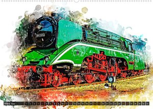 Beeindruckende Dampflokomotiven (Wandkalender 2023 DIN A2 quer)