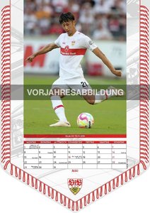 VfB Stuttgart 2024 - Bannerkalender - Fan-Kalender - Fußball-Kalender - 29,7x42 - Sport