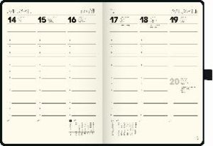 Wochenkalender, Buchkalender, 2024, Kompagnon, Modell 796, Baladek-Einband, schwarz