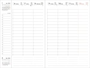 MARK'S 2024/2025 Taschenkalender B6 vertikal, Colors, Blue