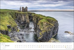 Schottland Globetrotter Kalender 2024. Wilde Küsten, Seen und Berge in einem Wandkalender XL. Die vielfältige Schönheit Schottlands in einem großformatigen Fotokalender.