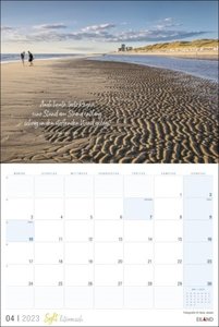 Sylt literarisch Mini-Broschurkalender 2023. Wandplaner-Kalender mit tollen Sylt-Fotos und Gedanken von Dichtern und Denkern zu ihrer Insel. Hochwertiger Fotokalender.