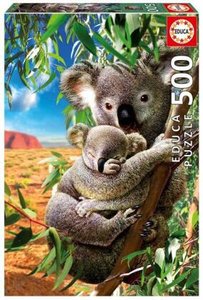 Koala mit Koala-Baby 500 Teile Puzzle