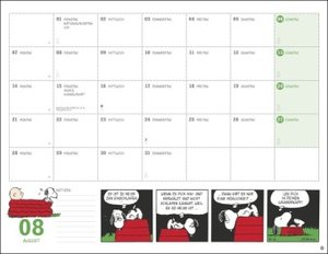 Peanuts Monatsplaner 2023. Praktischer Wandplaner mit den bekannten Snoopy-Comics. Kultiger Wandkalender zum Eintragen. Terminkalender mit lustigen Bildergeschichten