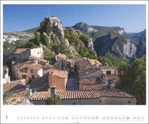 Provence Kalender 2024. Traumhafte Lavendelfelder und kleine Dörfer in einem großen Wandkalender. Ein Blickfang für jeden Raum. Foto-Kalender im Großformat.