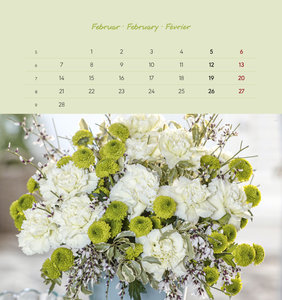 Blumengrüße 2022 - Postkartenkalender 16x17 cm - Flowers - zum aufstellen oder aufhängen - Geschenk-Idee - Gadget - Alpha Edition