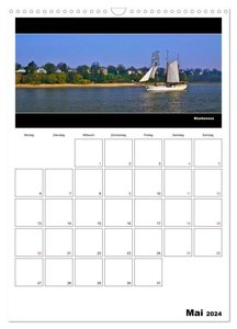 Hamburg Panoramen 2024 - Jahresplaner (Wandkalender 2024 DIN A3 hoch), CALVENDO Monatskalender
