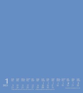 Foto-Malen-Basteln Bastelkalender blau 2023