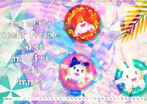 Spruchkalender - frech und bunt (Wandkalender 2021 DIN A2 quer)