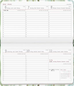 Ladytimer Pad Terrazzo 2025 - Taschen-Kalender 15,6x9 cm - Fliesen - Weekly - 128 Seiten - Notiz-Buch - Alpha Edition