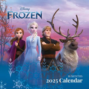 Pyramid – Frozen 2025 Broschürenkalender, 30x30cm, Kalender für Disney-Fans von Prinzessinnen-Abenteuer, Monatskalender mit farbenfrohen Illustrationen, nachhaltig nur mit Papierumschlag