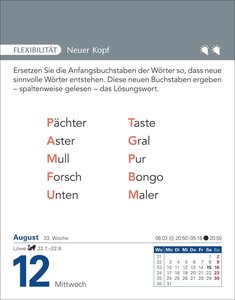 Brain Jogging Tagesabreißkalender 2026