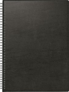 Wochenkalender, Buchkalender, 2024, Modell 781, Kunststoff-Einband, schwarz