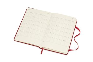 Moleskine 12 Monate Wochenkalender 2022 Pocket/A6, Scharlachrot