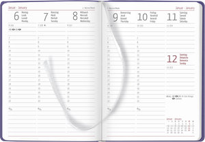 Ladytimer Deluxe Lavender 2025 - Taschen-Kalender A6 (10,7x15,2 cm) - Tucson Einband - mit Motivprägung - Weekly - 192 Seiten - Alpha Edition