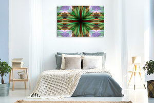 Premium Textil-Leinwand 120 cm x 80 cm quer Ein Motiv aus dem Kalender Gläsernes Licht
