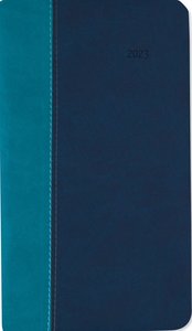 Taschenkalender Premium Water türkis-blau 2023 - Büro-Kalender 9x15,6 cm - 1 Woche 2 Seiten - 128 Seiten - mit weichem Tucson-Einband - Alpha Edition