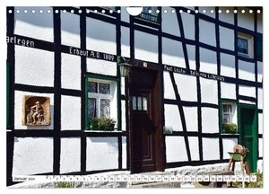 Fachwerkhäuser - Historische Gebäude rund um Simmerath (Wandkalender 2024 DIN A4 quer), CALVENDO Monatskalender