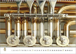 Bach, P: Blech-Instrumente - Musik-Kalender 2023, DIN A3