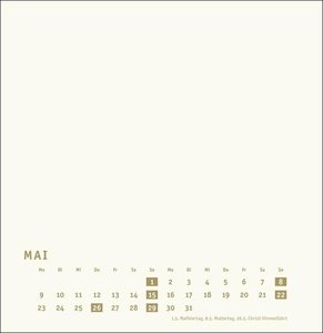 Bastelkalender gold groß 2022