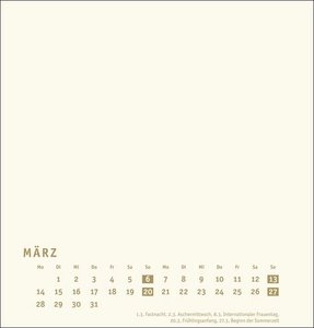 Bastelkalender gold mittel 2022