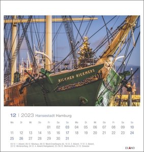 Hansestadt Hamburg Postkartenkalender 2023
