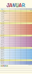 Regenbogen 2023 Familienplaner - Terminkalender - Familienkalender - 19,5x45
