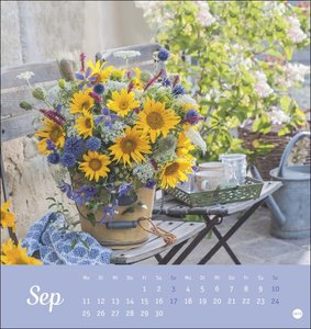 Herzliche Blumengrüße Postkartenkalender 2023
