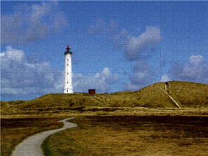 CALVENDO Puzzle Ein Motiv aus dem Kalender Dänemark - Umgebung von Hvide Sande 1000 Teile Puzzle quer