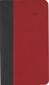 Taschenkalender Premium Fire schwarz-rot 2023 - Büro-Kalender 9x15,6 cm - 1 Woche 2 Seiten - 128 Seiten - mit weichem Tucson-Einband - Alpha Edition