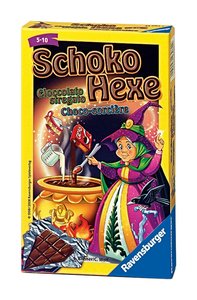 Ravensburger 23082 - Schoko Hexe , Mitbringspiel für 2-6 Spieler, Kartenspiel ab 6 Jahren, kompaktes Format, Reisespiel