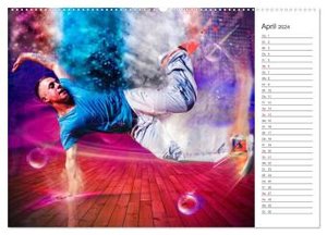 Break Dance (Wandkalender 2024 DIN A2 quer), CALVENDO Monatskalender