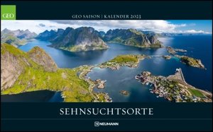 GEO SAISON: Sehnsuchtsorte 2023 - Wand-Kalender - Reise-Kalender - Poster-Kalender - 58x36
