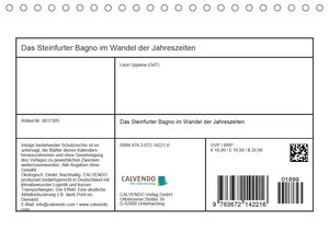 Das Steinfurter Bagno im Wandel der Jahreszeiten (Tischkalender 2021 DIN A5 quer)