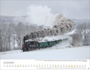Feurige Dampfloks Posterkalender 2026