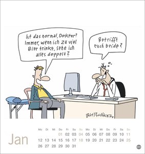 Peter Butschkow: Bier her Postkartenkalender 2026