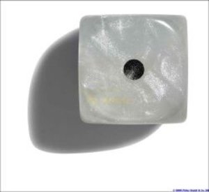Philos 7104 - Würfel, 12 mm pearl weiß, 36er Brick -