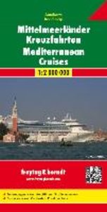 Mittelmeerländer Kreuzfahrten, Autokarte 1:2.000.000. Mediterranean Cruises. Croisiéres en Méditerranee. Crociere nel Mediterraneo. Cruceros Mediterráneos