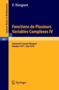 Fonctions de Plusieurs Variables Complexes IV