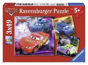 Ravensburger 09305 - Disney Cars: Auf der Rennstrecke, 3 x 49 Teile Puzzle