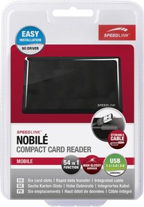 NOBILE Compact Card Reader 54-in-1, Multiformat-Kartenleser, schwarz