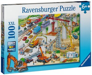 Ravensburger 10896 - Riesige Baustelle, XXL Puzzle 100 Teile