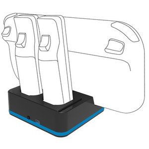 2+1 Charger - Ladegerät inklusive 2 Akku-Packs für 2 Wii-Fernbedienungen und ein Wii U-Gamepad