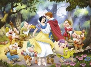 Ravensburger 13832 - Disney: Schneewittchen, 100 Teile Glitter Puzzle