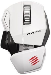 Mad Catz R.A.T.M Wireless Mobile Gaming Maus für PC, Mac und mobile Endgeräte, weiss