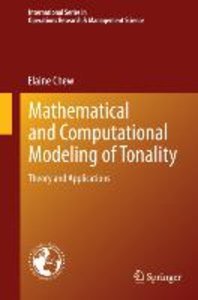 Mathematical and Computational Modeling of Tonality