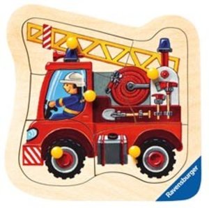 Ravensburger 03664 - Feuerwehrauto, Holzpuzzle, 5 Teile