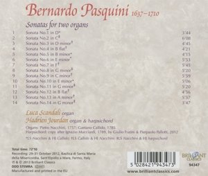 Sonatas for Two Organs. Sonaten für 2 Orgeln, 1 Audio-CD